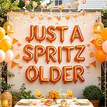 Just a Spritz Older Balloons Banner Aperol Spritz Birthday Party Decoration