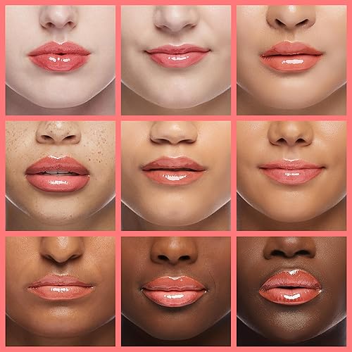 Miniatura 4 de Maybelline New York Lifter Gloss Brillo labial hidratante con ácido hialurónico, anillo de melocotón, melocotón transparente, 1 unidad