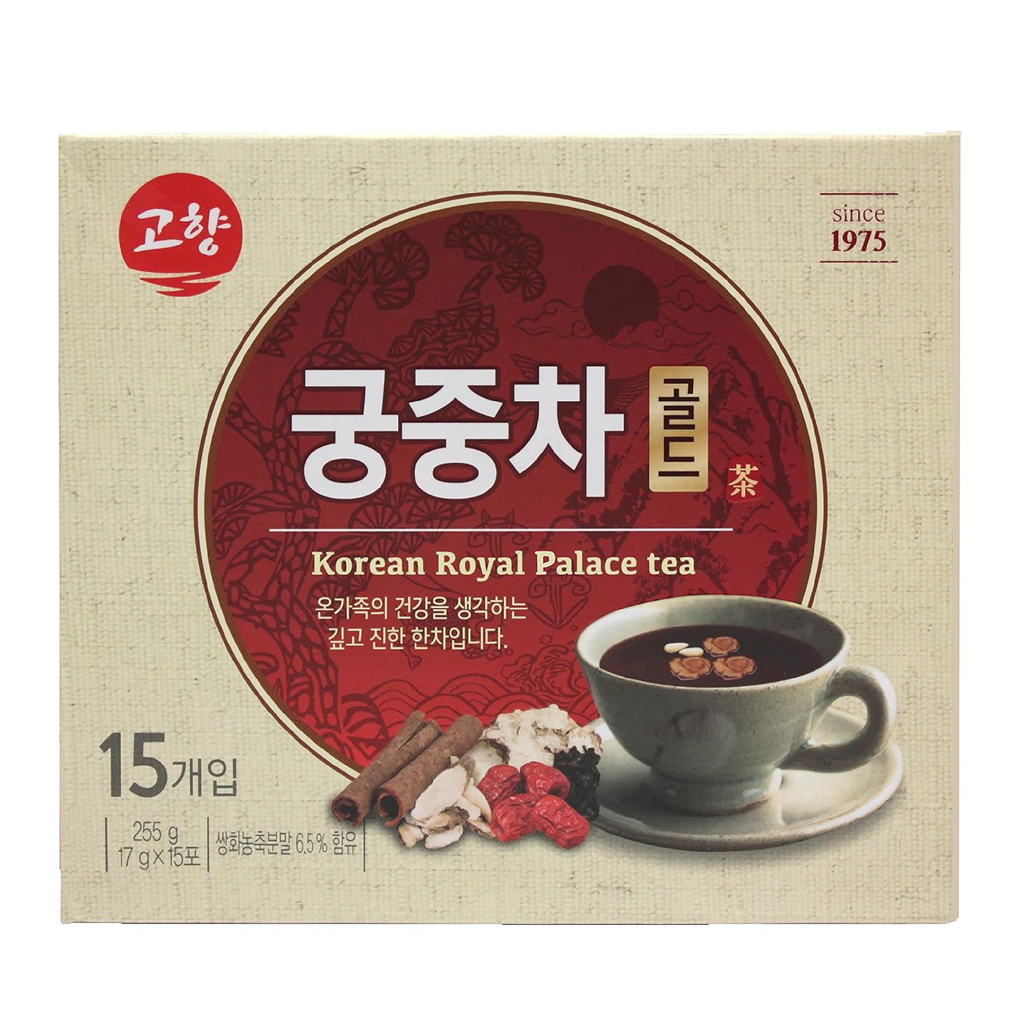 GOHYANG KOREAN Traditional Royal palaceTea_17g x 15 Tea Bags_Product of Korea (궁중차)