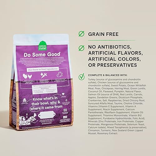 Miniatura 2 de Open Farm - Alimento seco para perros mayores sin granos, receta con certificado Certified Humane para aves de corral con superalimentos sin OMG y