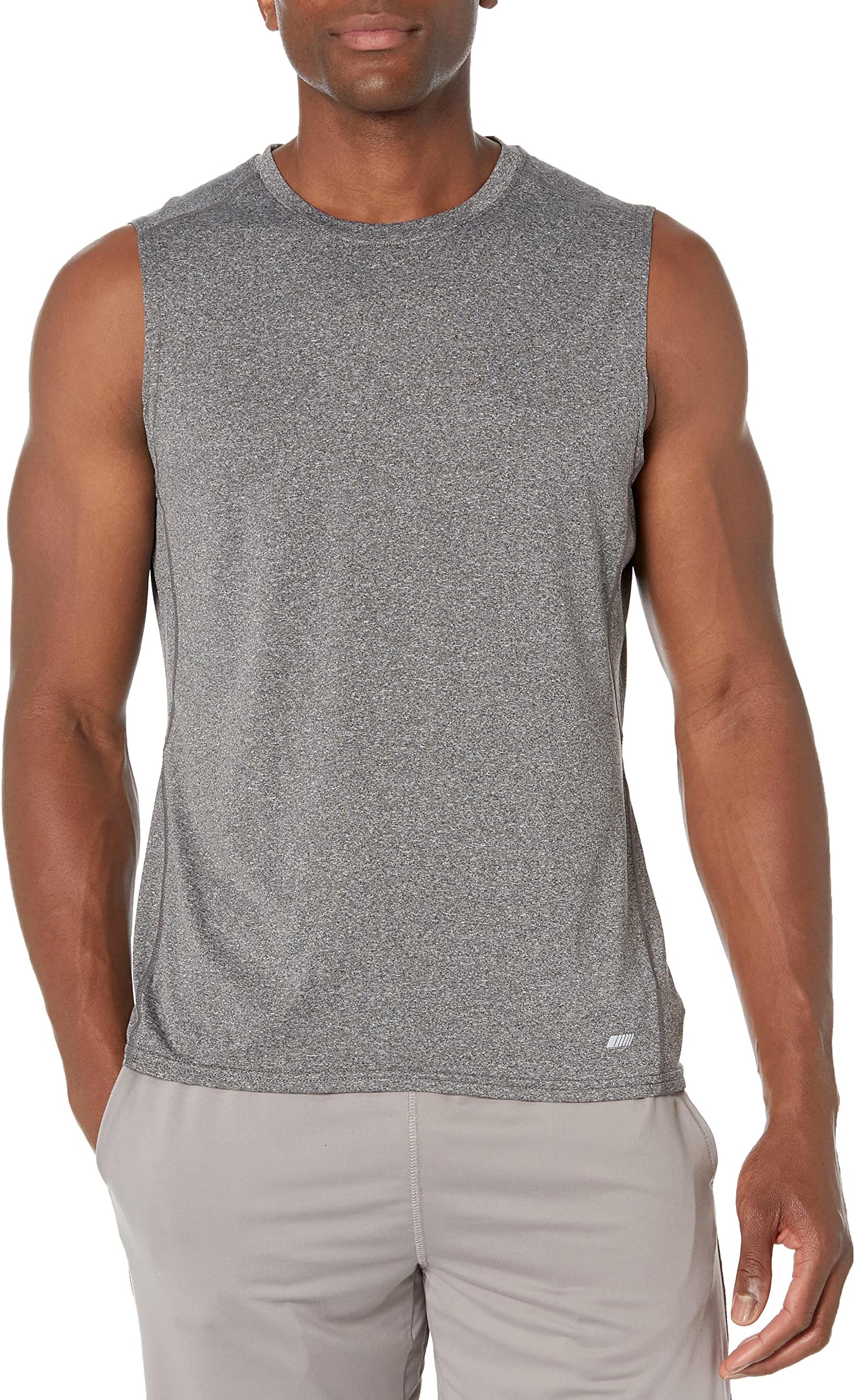 Men's Active Quick Dry Tech Stretch Lightweight Sleeveless Muscle Tank Top Shirt, Multipacks