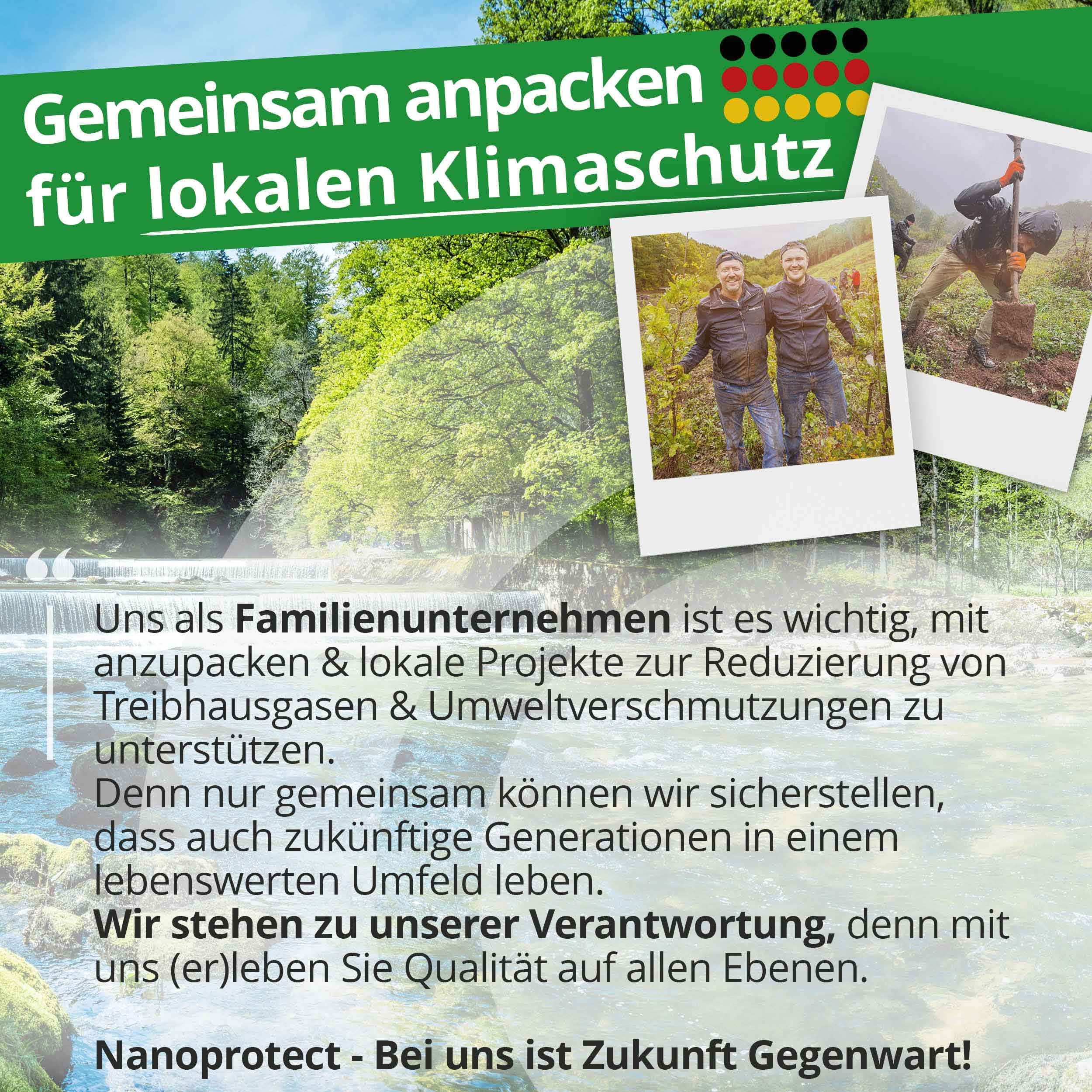 Nanoprotect Essigsäure 49,9% Klimaneutral - 20 kg | Ideal als Reiniger und Entkalker | Für Haus und Garten | Premium Qualität – Made in Germany