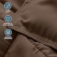 Vista 5 de Bare Home - Juego de edredón tamaño KingCalifornia King, ultrasuave, relleno alternativo al plumón de ganso, Serie 1800 Premium, reversible