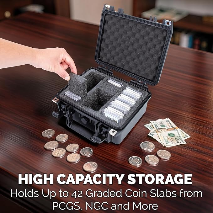 Estuche impermeable para monedas CASEMATIX con espuma miniatura 2