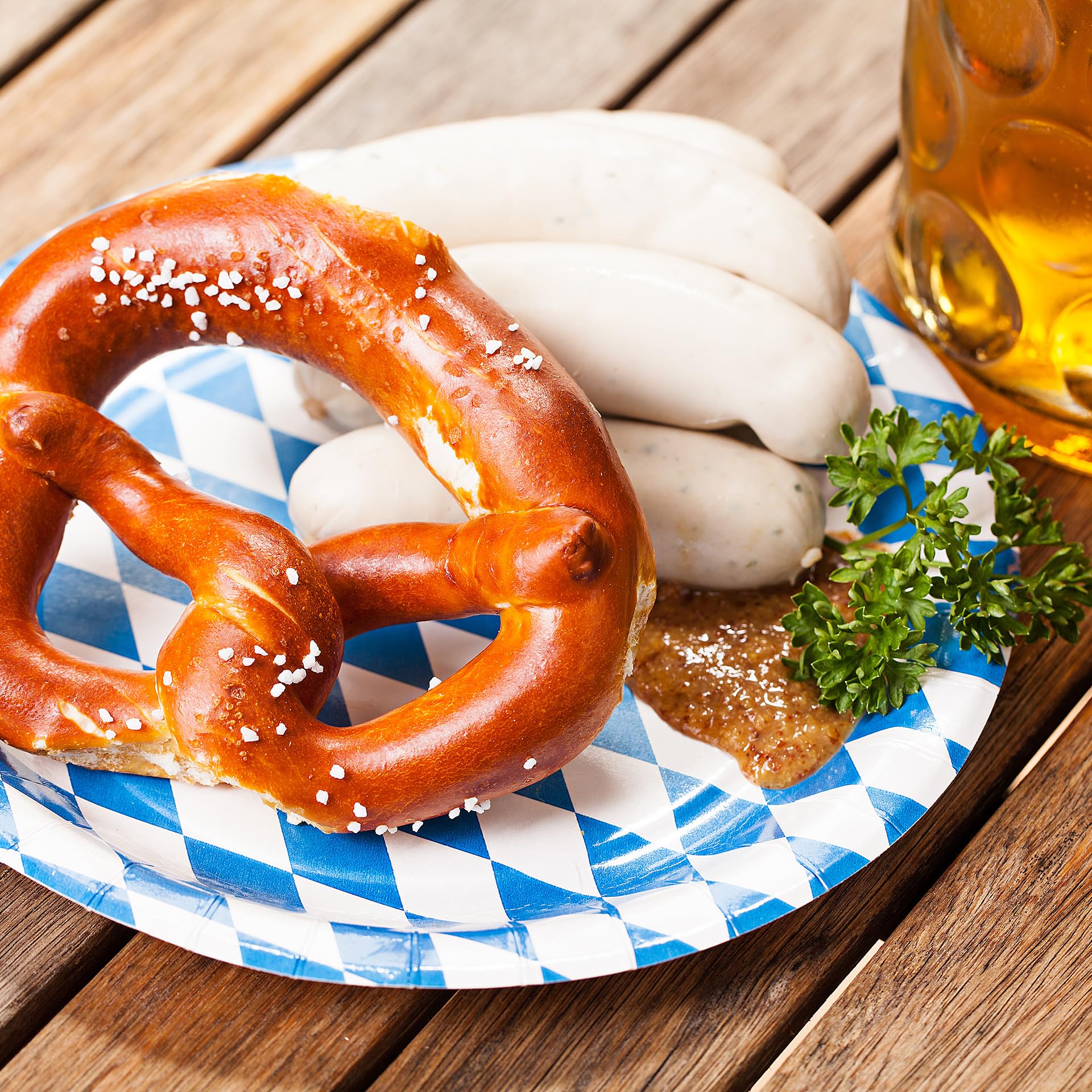 Itenga Lot De 20 Serviettes De Table Bavaroise 3 Plis Motif