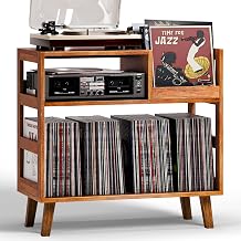 Record Player Stand with Vinyl Storage Turntable Stand