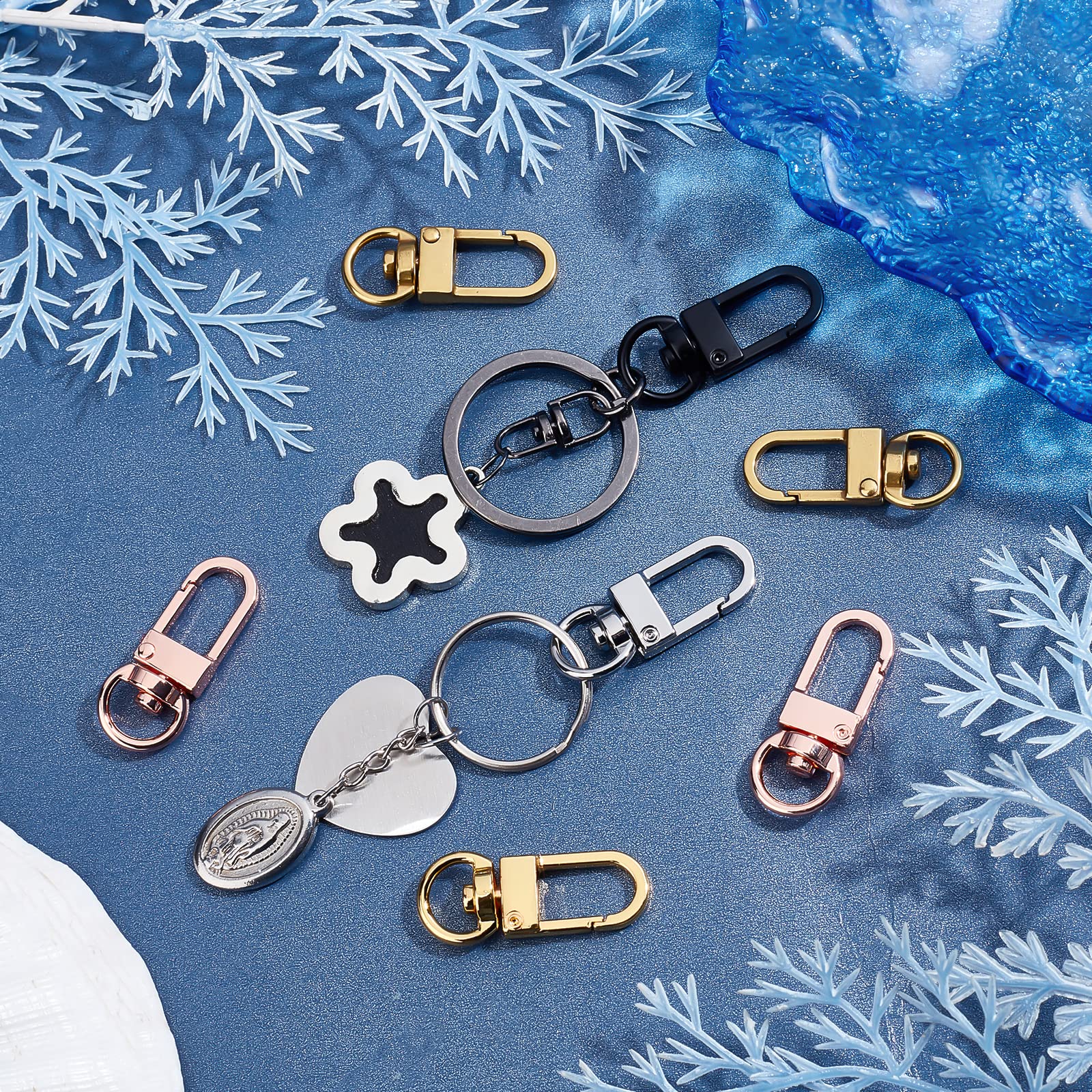 Amazon.com: PH PandaHall 20pcs Keychain Clips 5 Colors Swivel