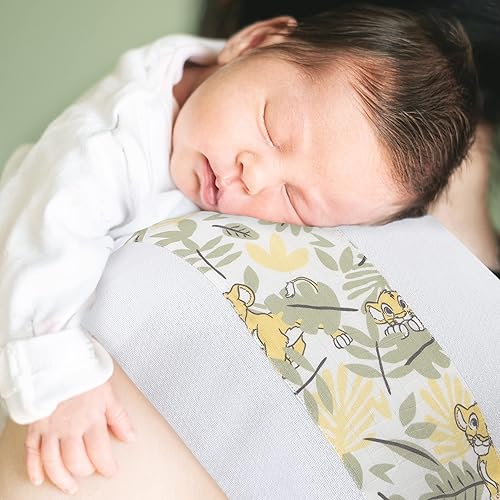 Miniatura 4 de Disney Paños para eructos de muselina de algodón 100% de princesa, color blanco, rosa, amarillo y aguamarina, paquete de 2