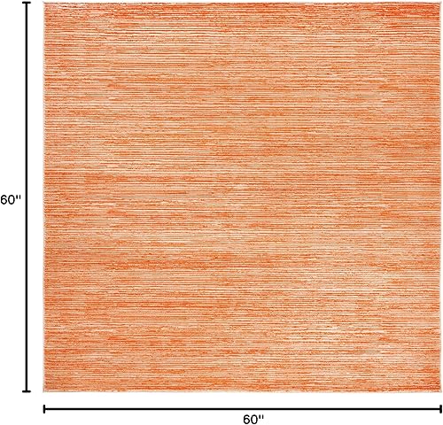 Vista 430 de SAFAVIEH Vision Collection VSN606F - Tapete de 6 pies x 9 pies, crema, moderno, ombré, no desprende pelo, fácil cuidado, para zonas de alto tráfico