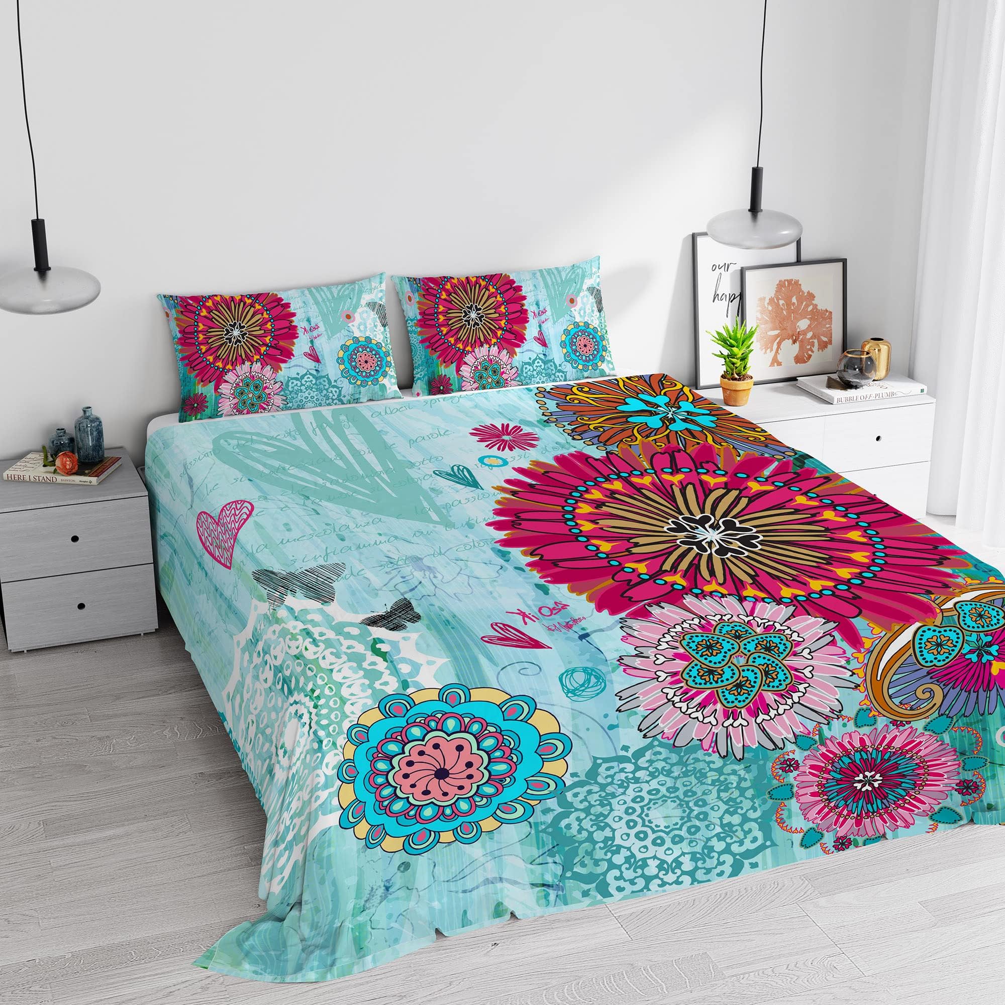KI-OSAKiosa Bed Linen Set (Flat Sheet 250x280cm + 2 Pillowcases 52x82cm), KIO655, Microfiber, KIO 655, Double