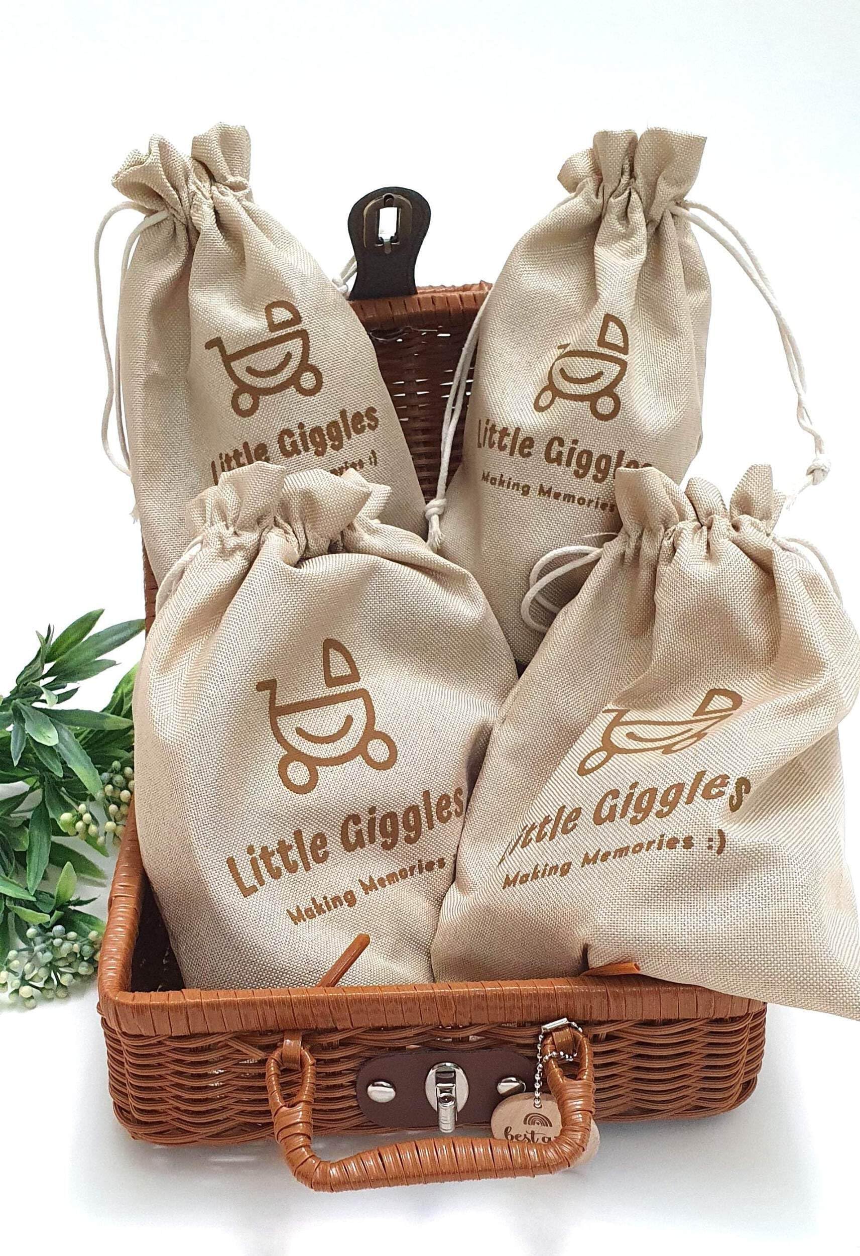 Little Giggles Toy Hamper Blue Rainbow Stacker