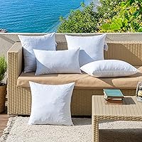 Vista 2 de MIULEE 12 x 20 rellenos de almohada para exteriores, juego de 2 almohadas resistentes al agua de alta calidad, relleno de espuma viscoelástica