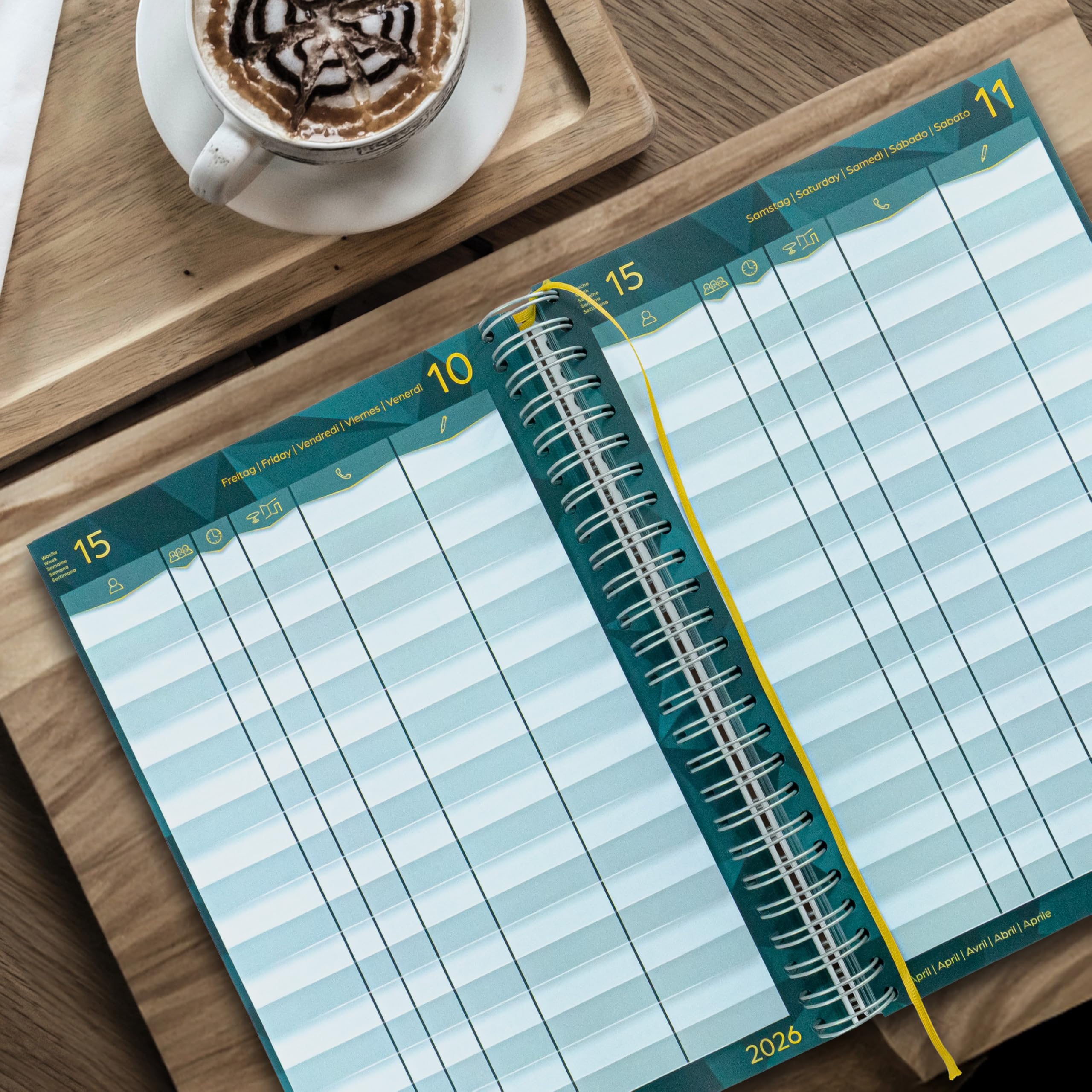 Premium Design 2026 - Raccoglitore ad anelli, formato A4, per gastronomia e hotel, ristorante, gastronomia, pensioni, 1 pezzo