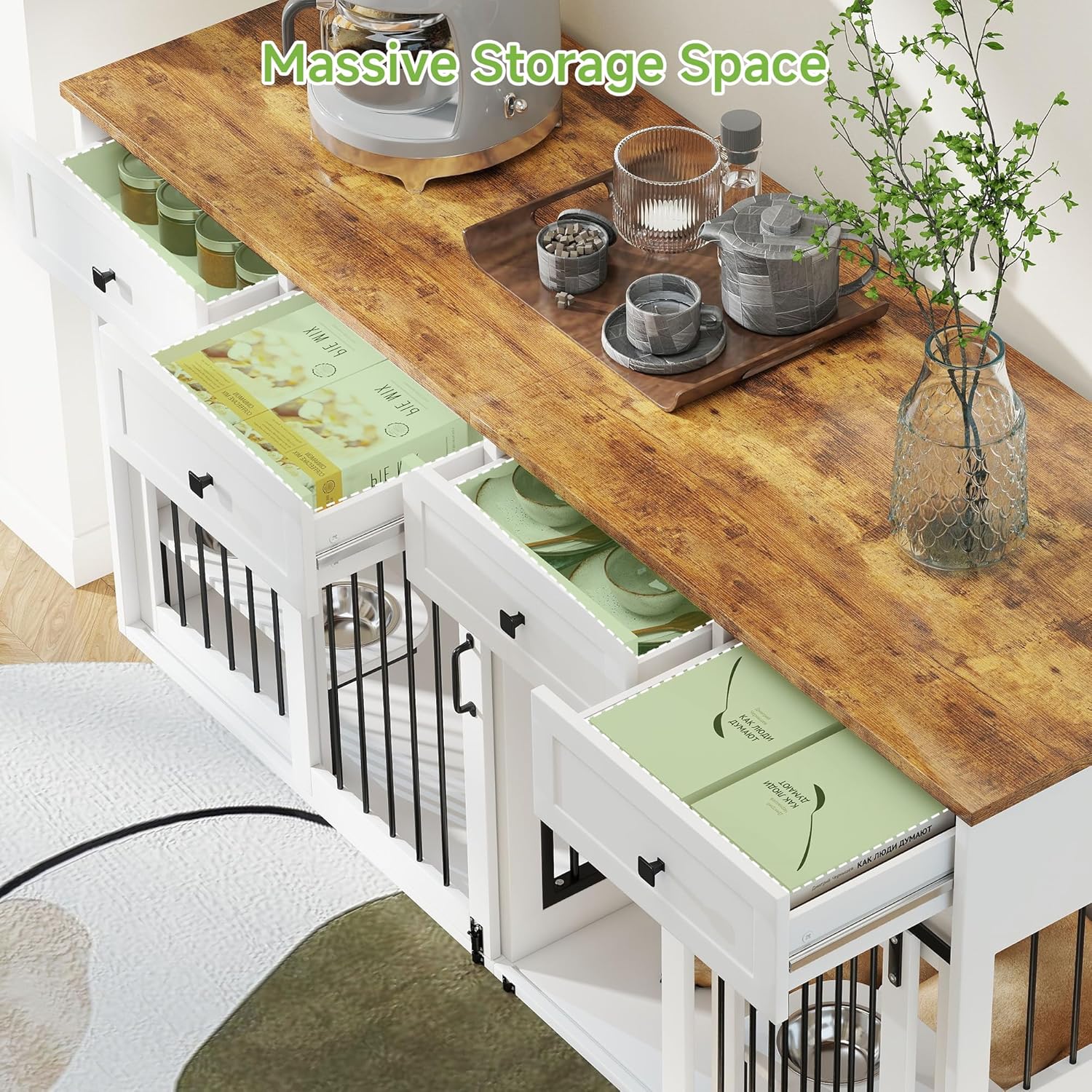 Stylish Comfort: Review of the Real Relax 71" Double Dog Crate Furniture
