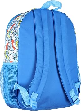 INTIMO The Smurfs Backpack 5-Piece Mega Set Travel Daypack Bag with Lunch Box Pencil Case Water Bottle and Stickers 16