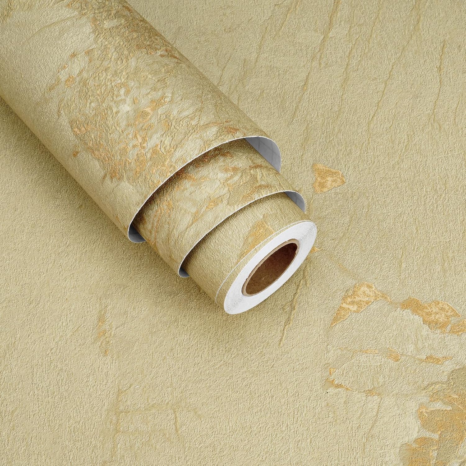 17.5"x118" Extra Wide Marble Contact Paper Cream Peel and Stick Countertops Nature Marble Wallpaper Self Adhesive Matte Stick on Wallpaper Backsplash for Kitchen Bathroom Cabinet Vinyl Wrap