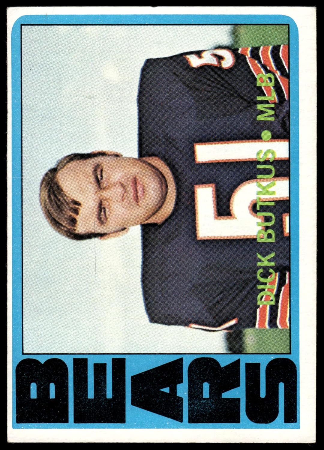 1972 Topps #170 Dick Butkus Chicago Bears (Football Card) EX/MT Bears Illinois