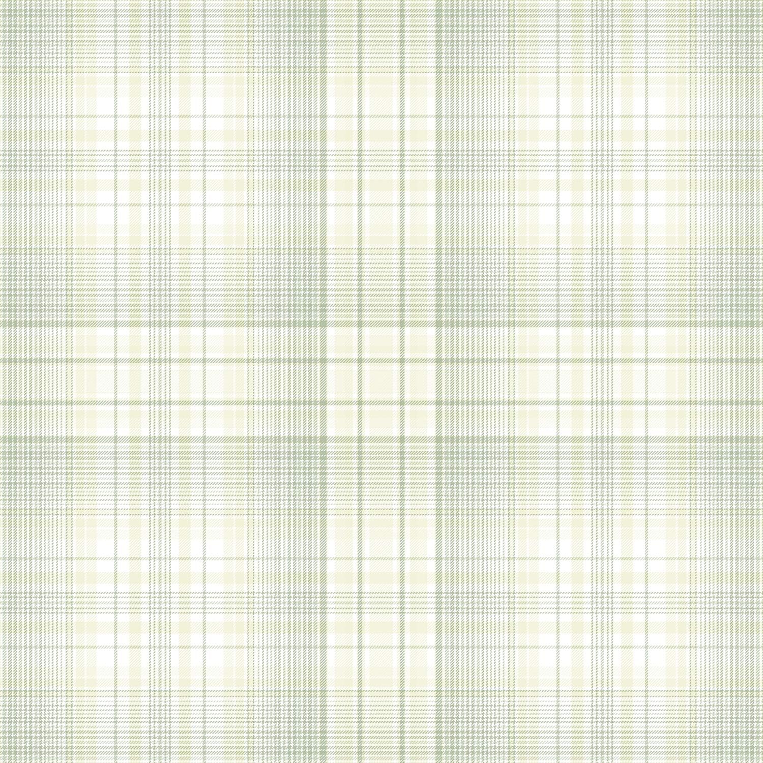 Check Plaid Wallpaper in Shades of Green