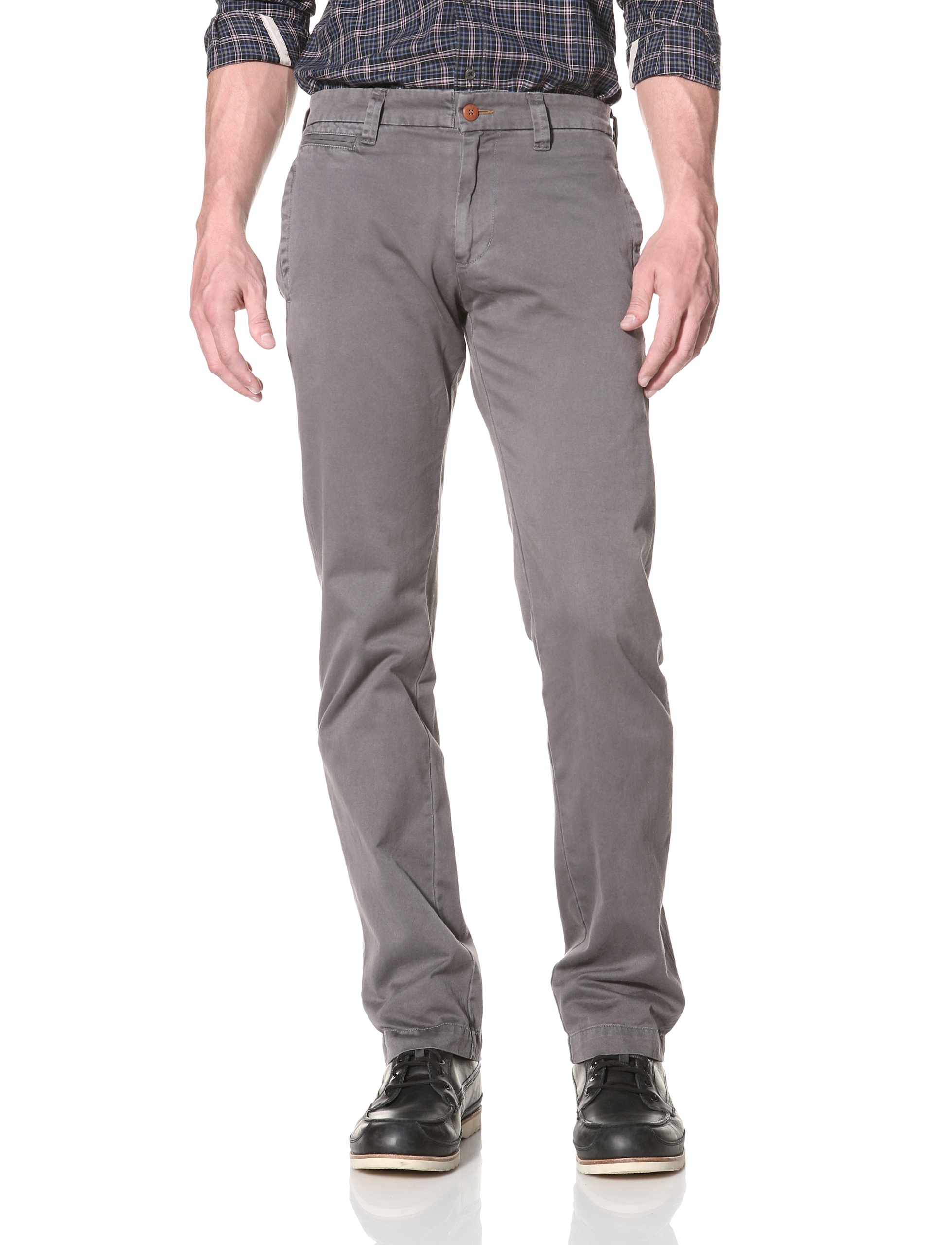 Agave Denim Men's Papillon Straight Leg Zip Fly Twill Chino