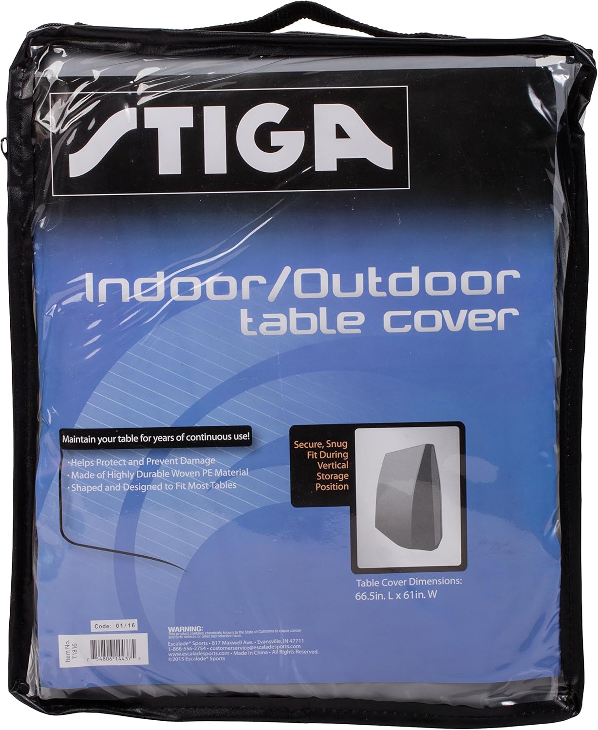 STIGA Indoor / Outdoor Premium Table Cover to Protect and Prevent Damage – Designed to Fit Most Tables : Sports & Outdoors