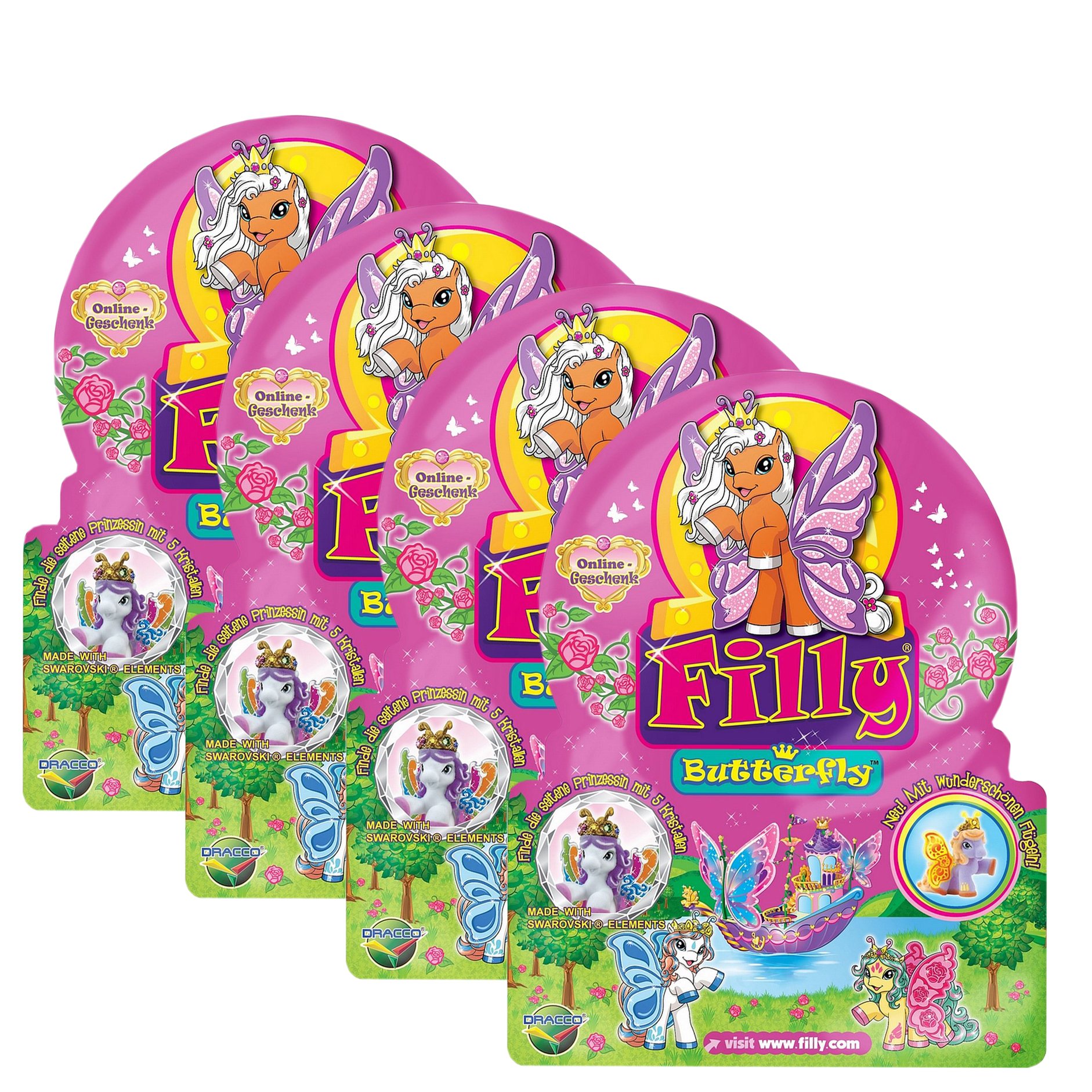 Dracco UT20584B Filly Butterfly Collectible Horse Set of 4: Amazon