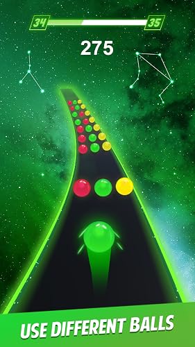Switch Color Ball Roll on Dancing Road Track Game – vue 6