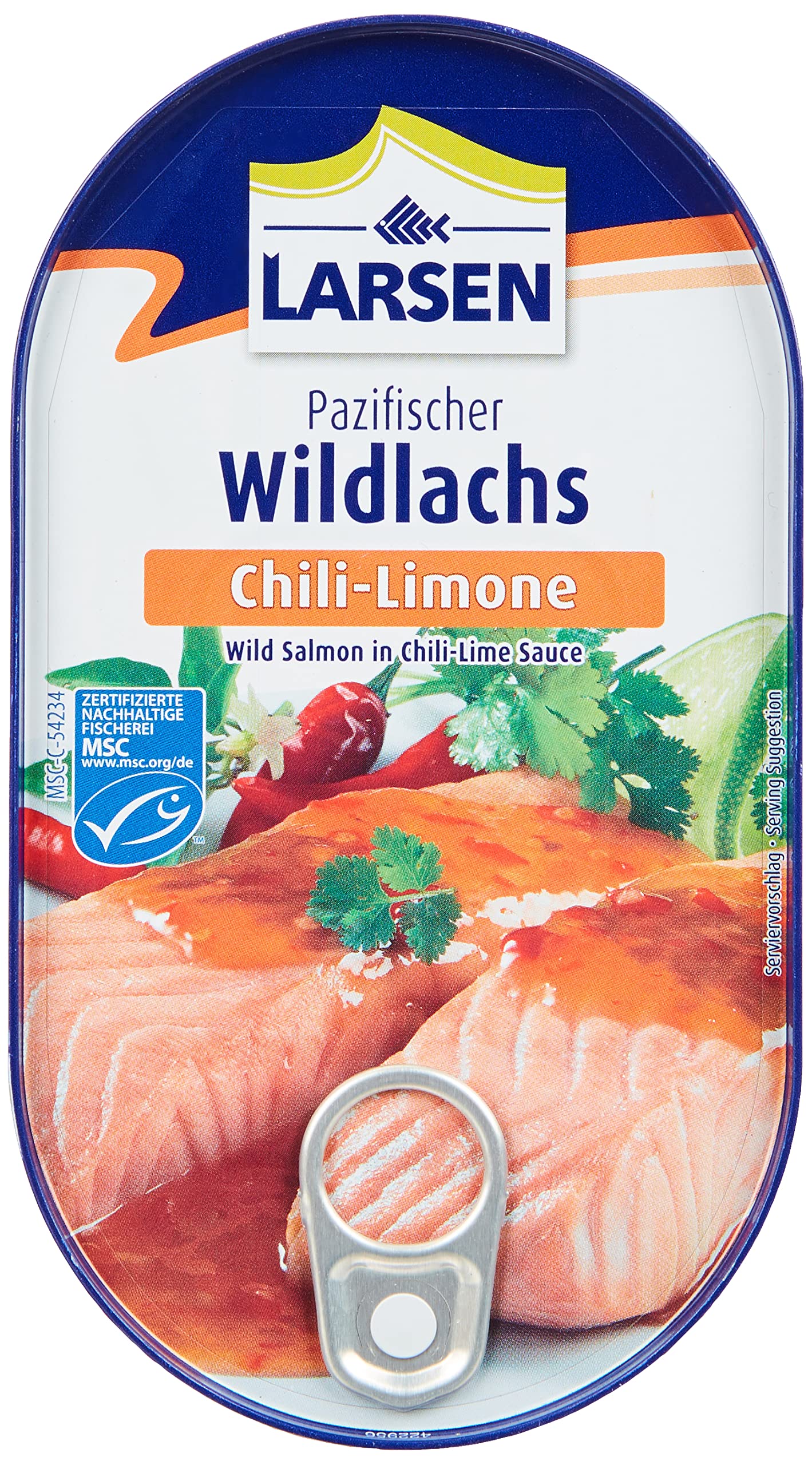 Larsen Pazifischer Wildlachs Chili-Limone Msc, 120 g