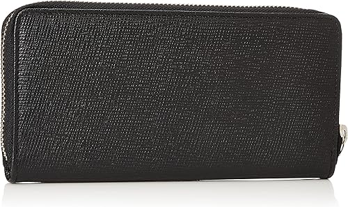 Miniatura 2 de Calvin Klein 31CK190006 Billetera larga con cremallera redonda para hombre, billetera con cremallera, color negro, Negro -, Casual