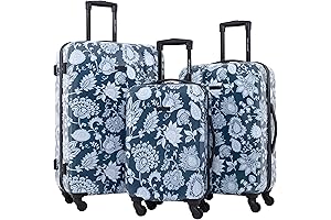 Bella Caronia Voguish 3 Piece Royal Pattern Funky Luggage Set