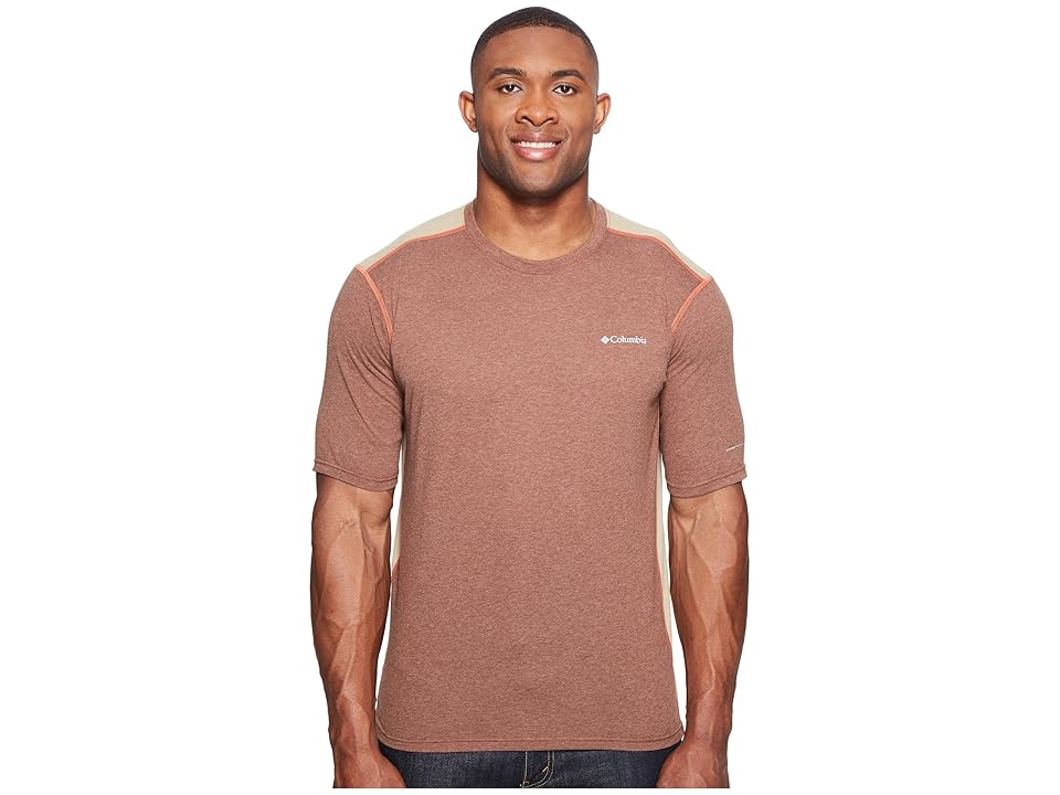 

Columbia Big Tall Silver Ridge Short Sleeve T-Shirt (Pony Heather/British Tan/Tuscan) Men's T Shirt