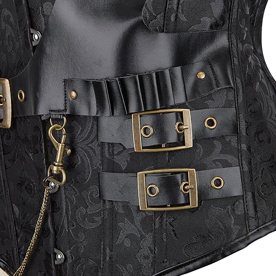 Bustier In Pelle Steampunk Donna - Stile Gotico, Taglie Forti, Per Cosplay E Feste - Foto 9