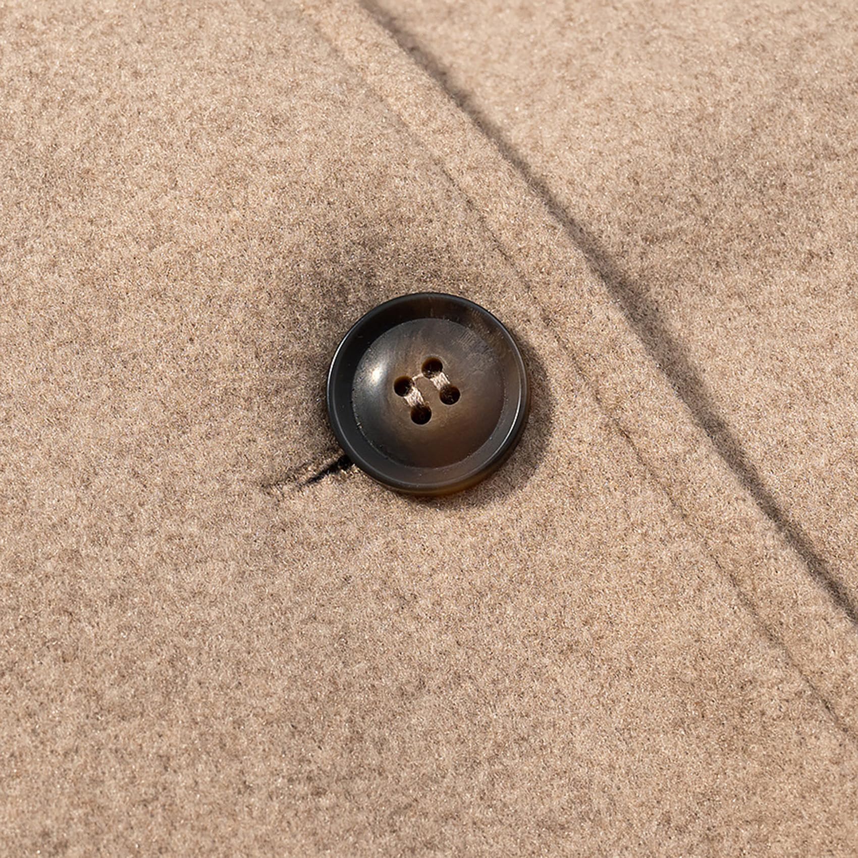 Womens Vintage Blazer Long Sleeve Grid Stand Collar Jacket Formal Office Work Coat — view 5