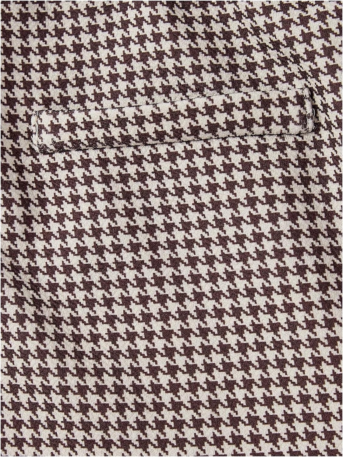 MakeMeChic Women's Houndstooth Flare Pants High Waist Bell Bottom Work Trousers - Image 3