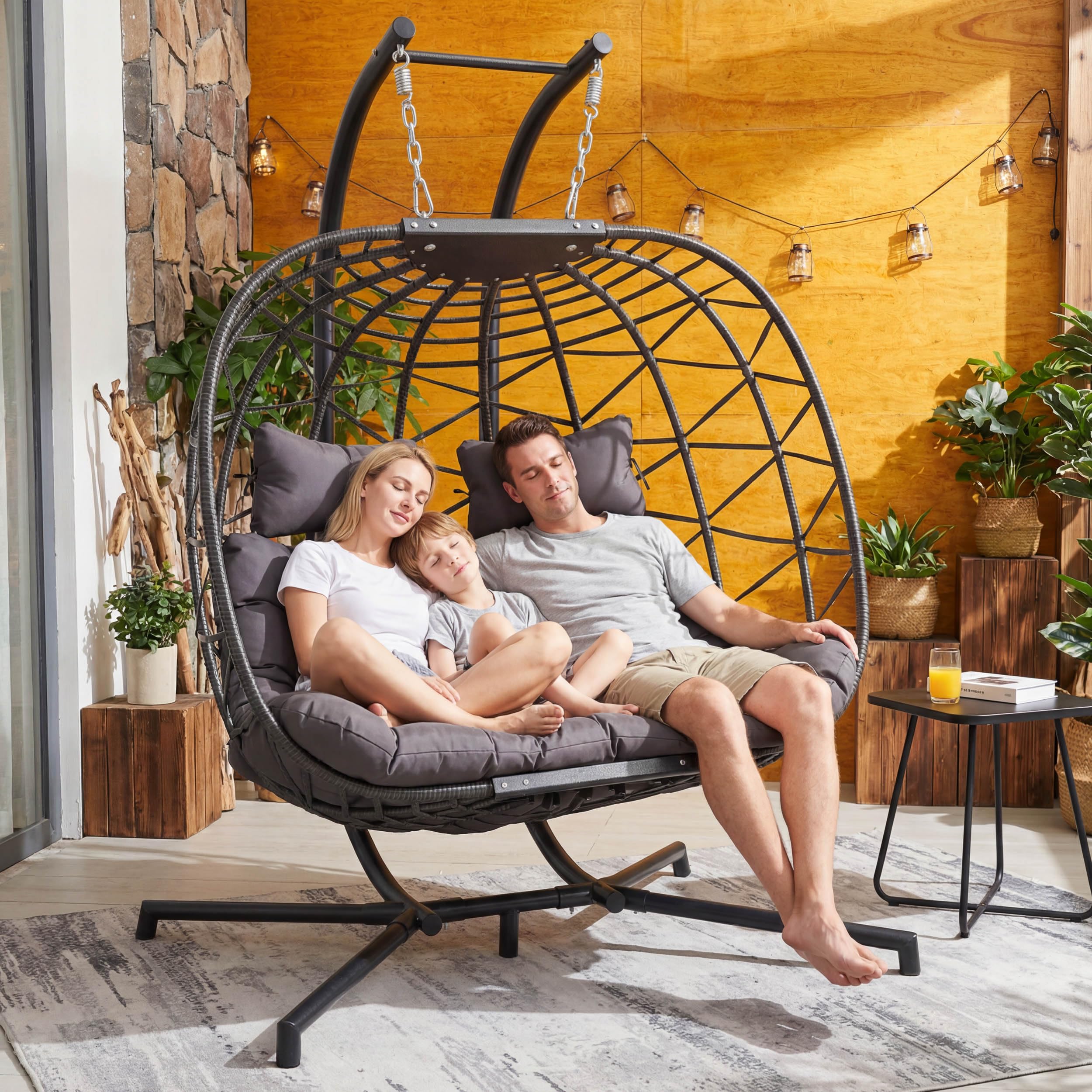 RADIATA Double Egg Swing Chair