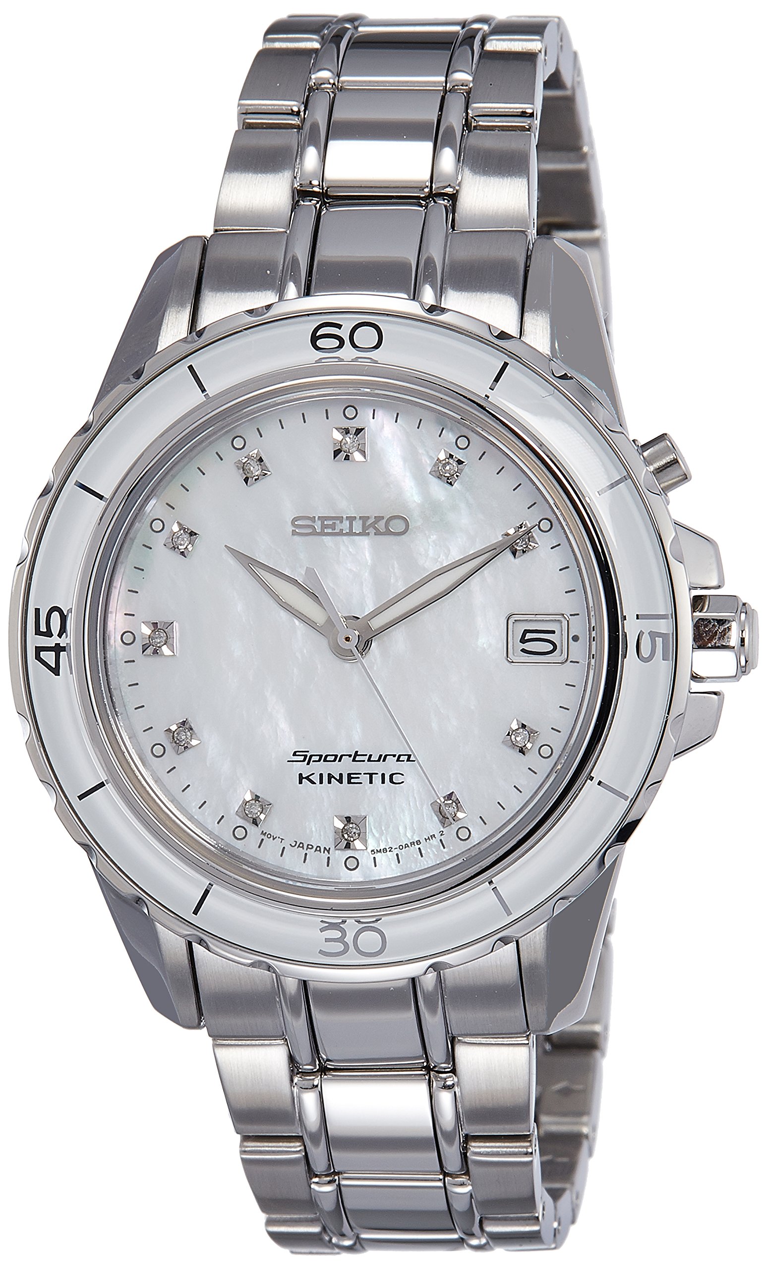 Seiko Stainless Steel Sportura Analog White Dial Women Watch-Ska881P1, Bandcolor-Silver (B016ML2HYC) Amazon Price History, Amazon Price Tracker