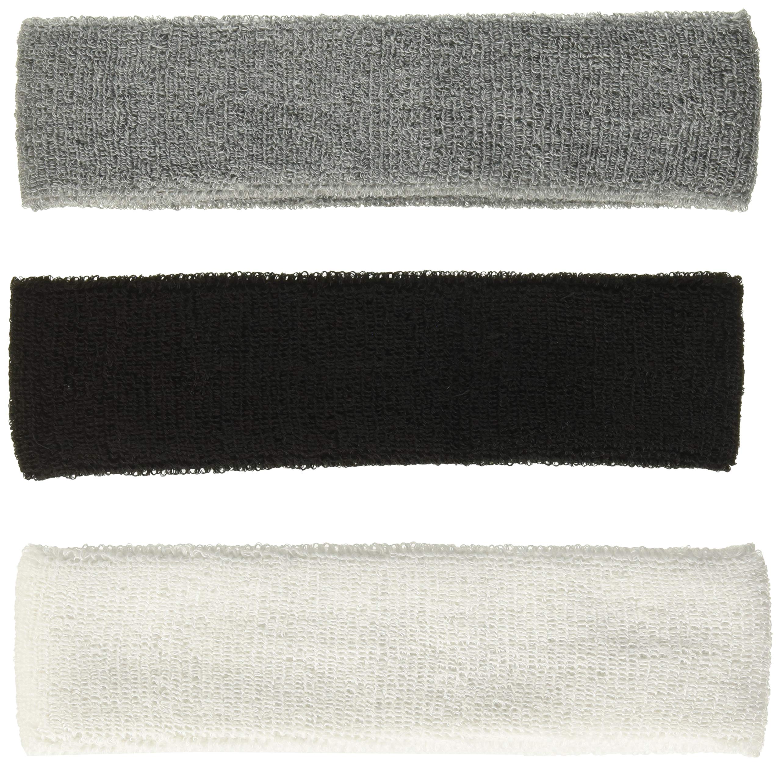 Sweatbands Sport Headbands/Wristbands for Working Out, Exercise, Tennis, Basketball, Running - Terry Cloth Athletic Sweat Cotton Headband Outdoor for Men & Women