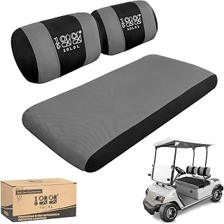 Golf Cart Front Seat Covers for Yamaha G2/G9/G16/G19/G22 & Club Car DS Pre-2000 | Breathable Polyester Mesh, Washable, Anti-Scratch | OEM Replacement, Tool-Free Installation