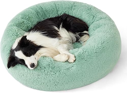Miniatura 36 de Bedsure - Cama calmante para perros medianos, lavable, mediana, con forma de dona, antideslizante, afelpada, esponjosa, pelo sintético, para gato,