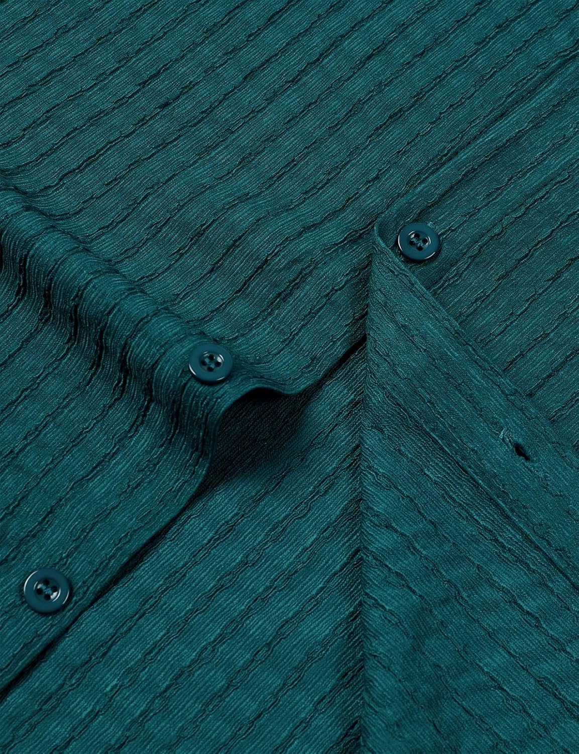 JEMITOP Men's Knit Shirt Summer Casual Short Sleeve Button Down Shirt for Beach Vacation - Image 4