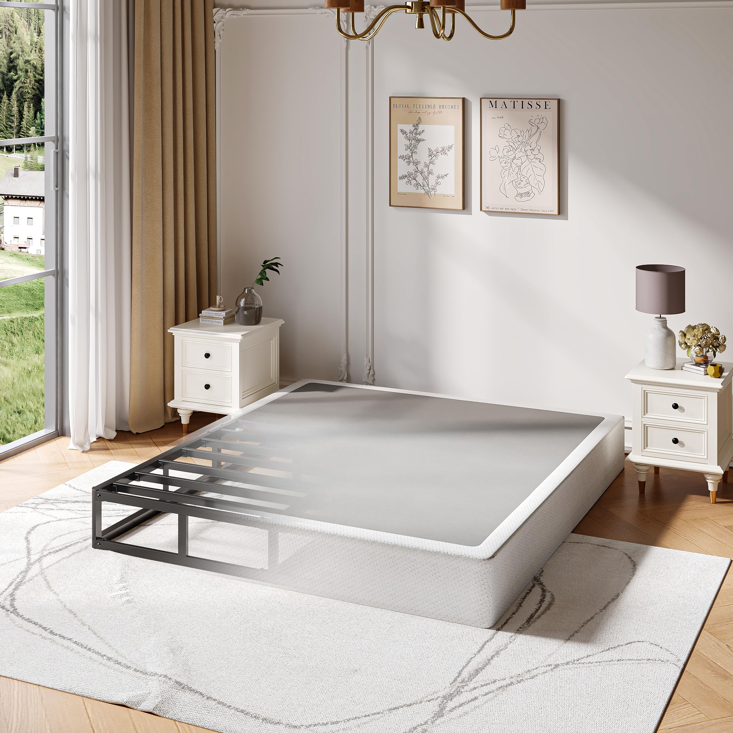 QQNNQIANG Queen Box Spring 9 Inch