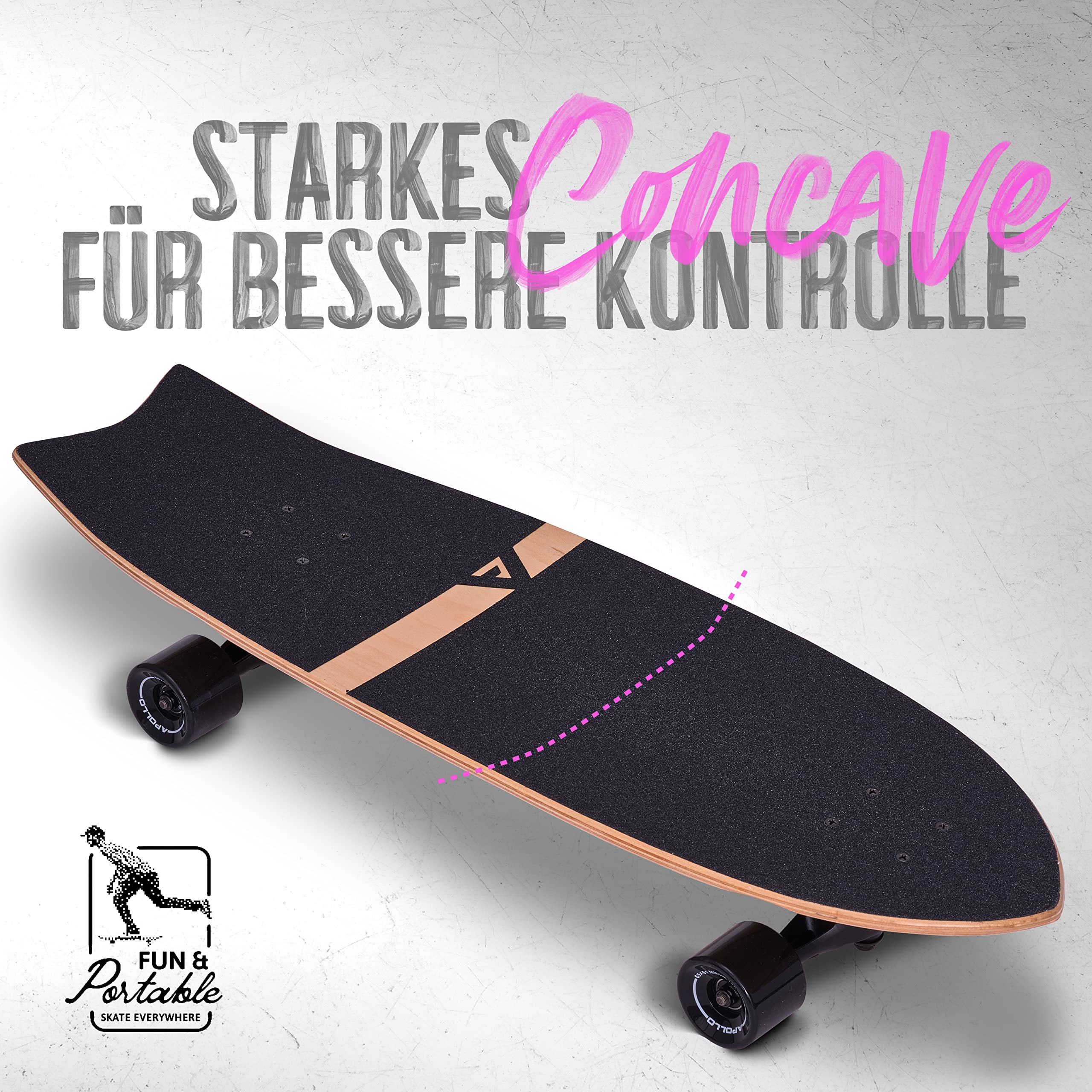 Apollo Surfskate Pro Board | Midi Longboard Für Er Produktbild