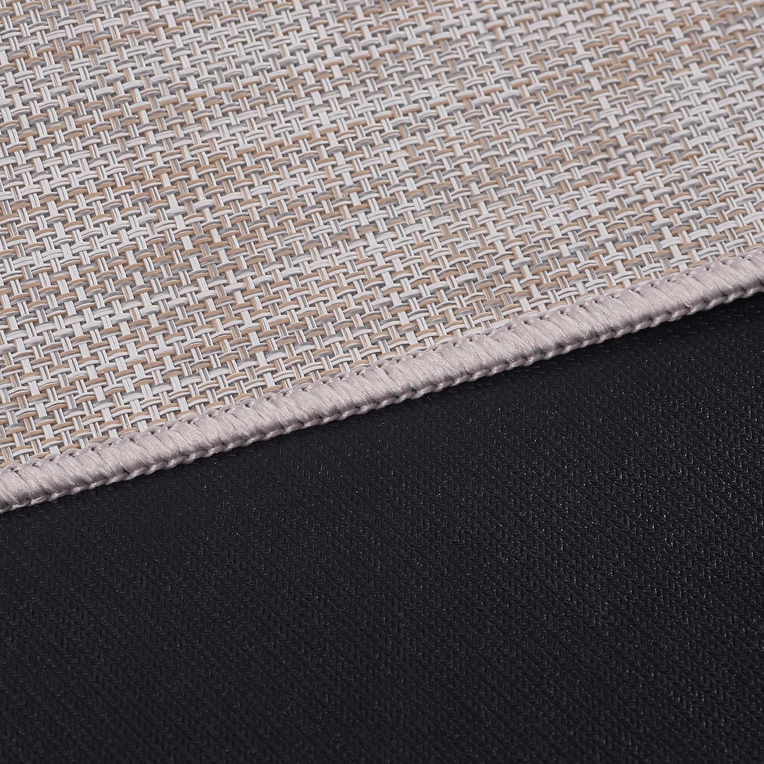 Office Chair Mat for Hardwood Floors,Thick Rubber Mat – Heavy Duty Anti-Slip Protection for Rolling Chairs, Home Office Desk Rug (Beige, 36"×48")