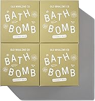 Old Whaling Co | Coconut Milk Bath Bomb | Soothing Fizz | Moisturize, Cleanse Skin|Calming Soak|HandmadeWithIngredients...