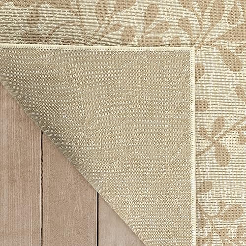 Miniatura 6 de Antep Rugs Patio 8x10 - Alfombra floral para exterioresinteriores (beige, 7 pies 10 pulgadas x 10 pies)