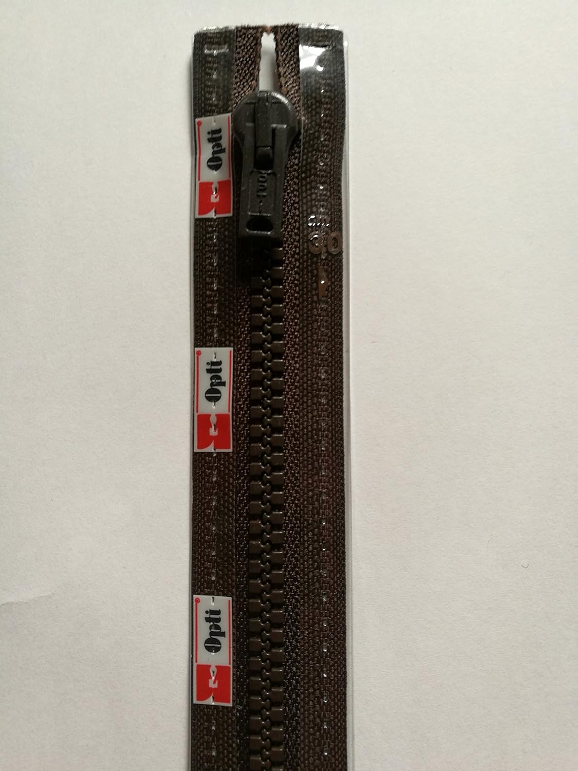 Opti P60-50-00722 Polyester Zipper, 0722 Red, 50 cm Size