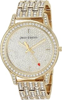 Black Label Women's Genuine Crystal Accented Bracelet Watch