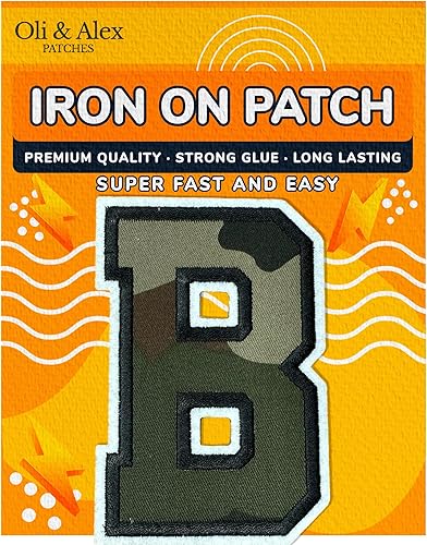 Miniatura 179 de Parches de letras termo-adhesivas de alta calidad – Lindas letras para ropa – Parche universitario para ropa – Letras bordadas de 4 1/2 parches