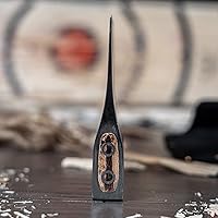 Vista 5 de The Butcher: World Axe Throwing League Premium Competition - Hacha de lanzamiento con funda de nailon y mango de madera de nogal (diseño patentado)