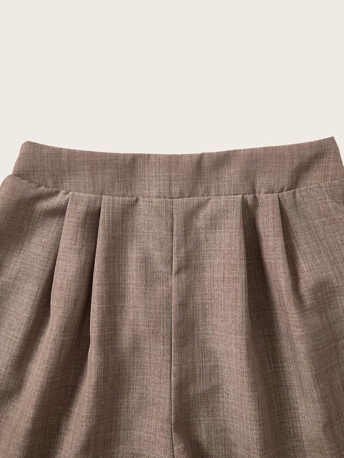 Women's 2 Piece Business Casual Outfits Summer Button Up V Neck Blazer Vest and Shorts Set - Image 5