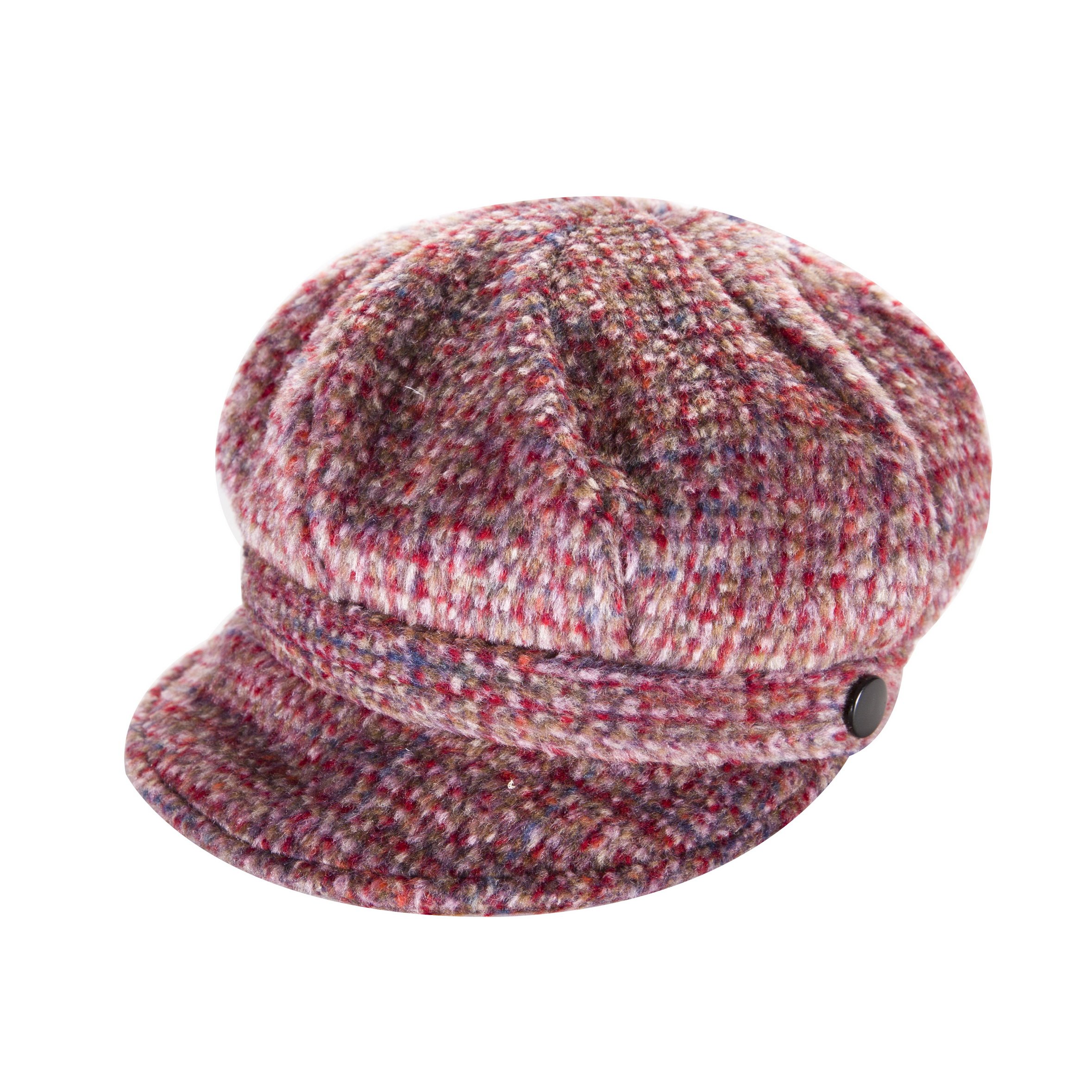 – Womens Tweed Wool Peaked Newsboy Cap Hat